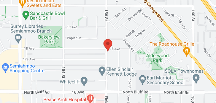 map of 15608 18 AVENUE